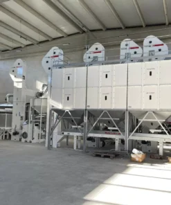 Pulses Cleaning Line complete finish facilities with Indoor Storage Silos by Mmctech