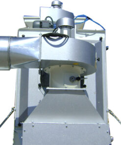 Aspiration system of batch seed polisher for removing dust and husks during sunflower and pulse seed polishing