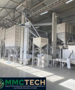 peas processing plant with SCADA-controlled cleaning and sorting system for green, yellow, and split peas