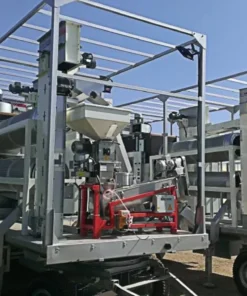 Mobile grain cleaner for large-scale agricultural operations in the USA