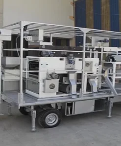 High-efficiency mobile seed cleaner machine for field use