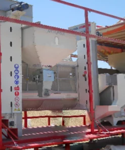 Portable destoner separator for removing stones from seeds