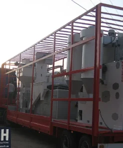 Portable seed pre-cleaner for large-scale field operations
