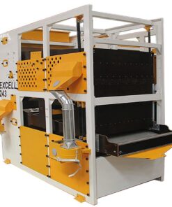 Excell 240 Series Super Flat Screen Seed Graders for precision sorting of grains, seeds, and legumes with advanced air separation technology.