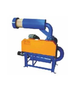 Compact Blower Group with noise reduction, integrated silencer, and high-efficiency air management for seed processing plants.