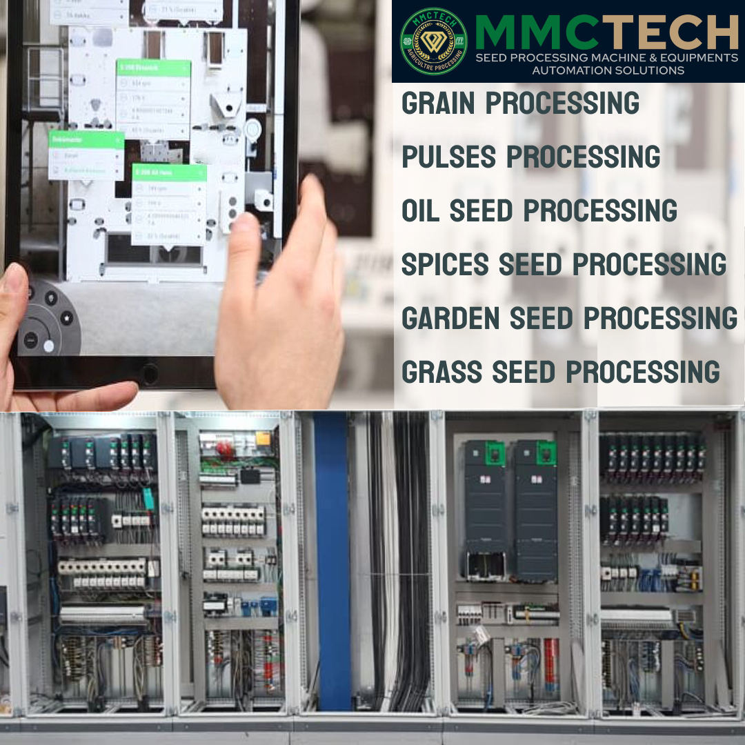 Customized PLC systems for efficient automation seed, grain, and agricultural processing with real-time monitoring and smart control.