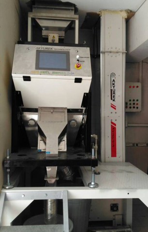 Mmctech small scale color sorting machine with z type bucket elevator equipment and platform
