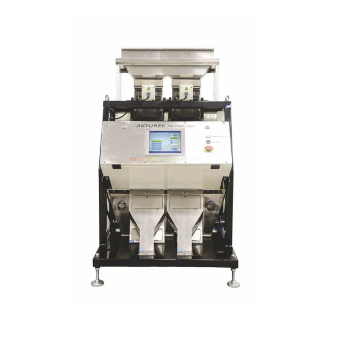Seeds Color Sorter Two Channel with imaging and high-speed ejector system for accurate sorting of grains, Sorghum seeds, Millet, Oats,Sesame,Sunflower, Beans,Legumes seeds, and nuts.
