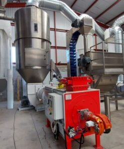 Sesame seed dryer for post-peeling processing