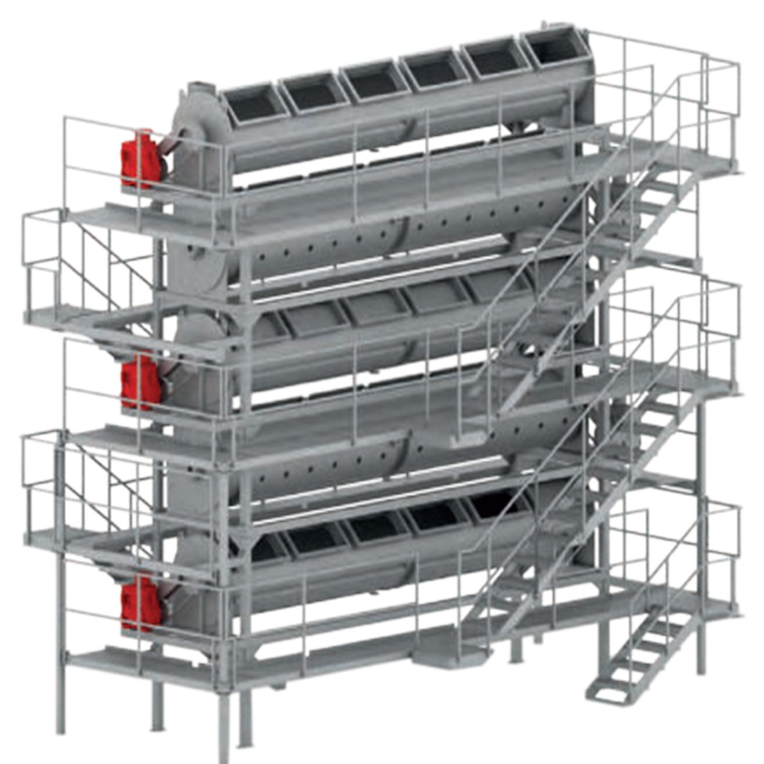 Mmctech Continuous cylindrical roaster for sesame seeds Processing